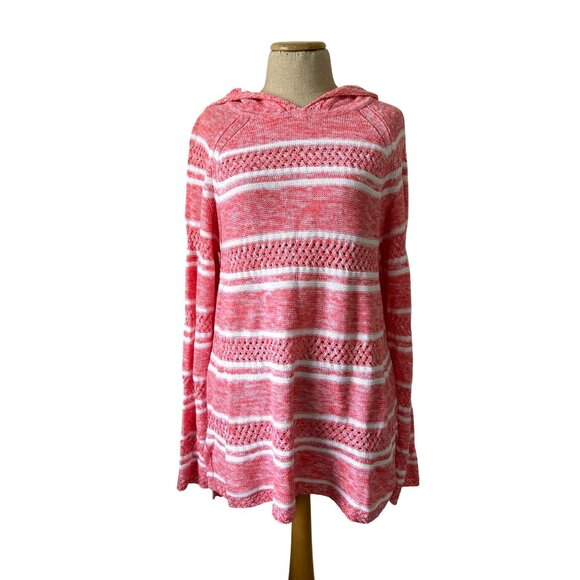 Tommy Bahama Women's M Anacapa Marled Knit Linen Blend Hoodie - Picture 1 of 12